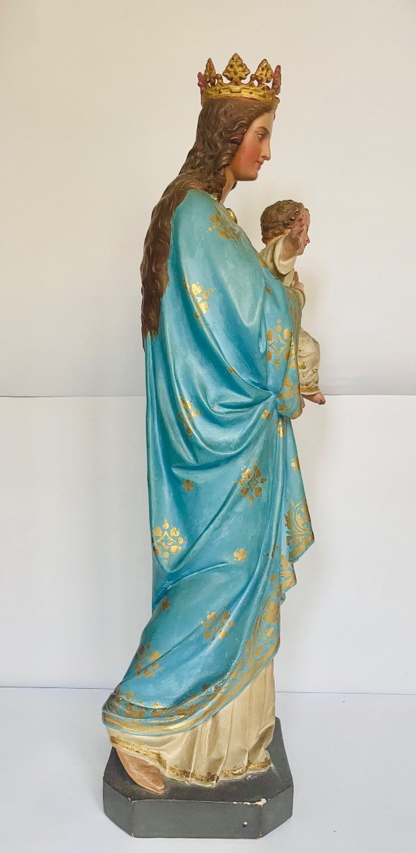 Crowned Virgin Holding The Infant Jesus. -photo-2